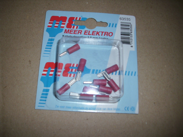 kabelschoentjes 2.8mm kontra (meer electro) doosje 10stuks